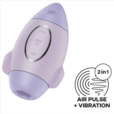 Vibratore Piccolo con Onde di Pressione e Vibrazione, Silicone Morbido